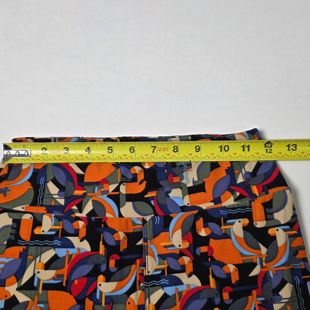 LuLaRoe Leggings Womens One Size Multicolor Abstract‎ Toucan Toucan Print Soft - Picture 12 of 12